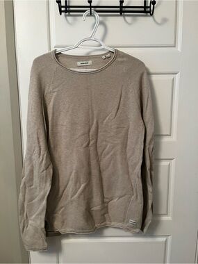Jack & Jones Men's Crewneck Sweater in Beige-Taupe